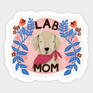 Yellow Labrador Retriever_Lab Mom Sticker